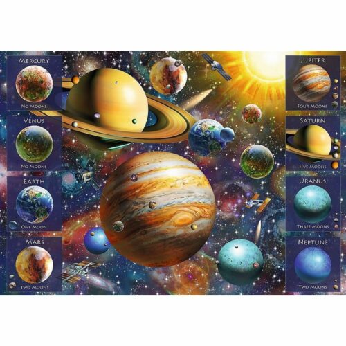 Puzzle 1000 pièces : Système solaire