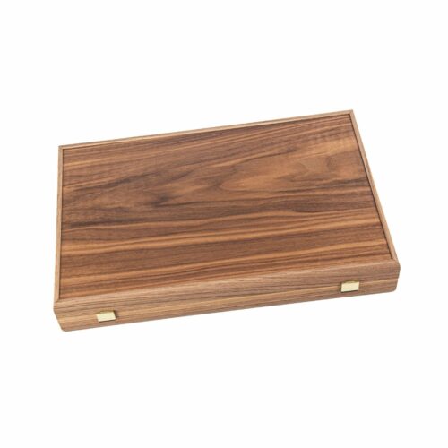Backgammon en Noyer et Chêne Americain Rouge