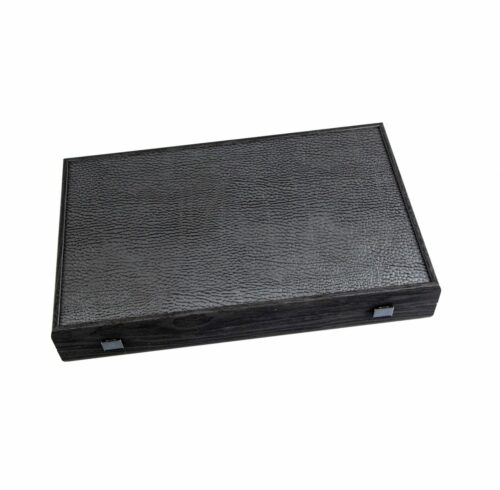 Backgammon en bois noir classique