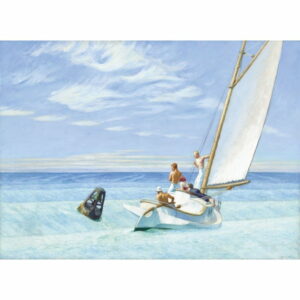 Puzzle d&#039;art en bois 500 pièces :  La houle - Hopper