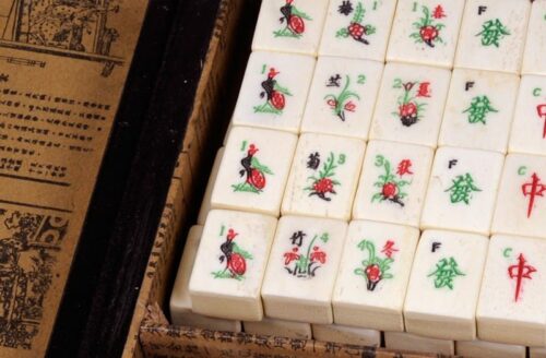 Mah-jong coffret vintage