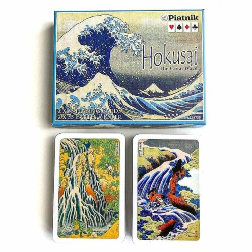 Coffret  Hokusai (the great wave) 2 x 55 cartes à jouer