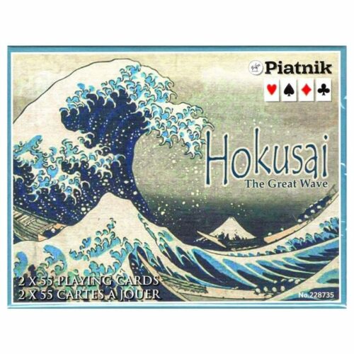 Coffret  Hokusai (the great wave) 2 x 55 cartes à jouer