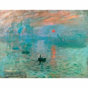 Puzzle d'art en bois 80 pièces : Impression, Soleil Levant - Monet