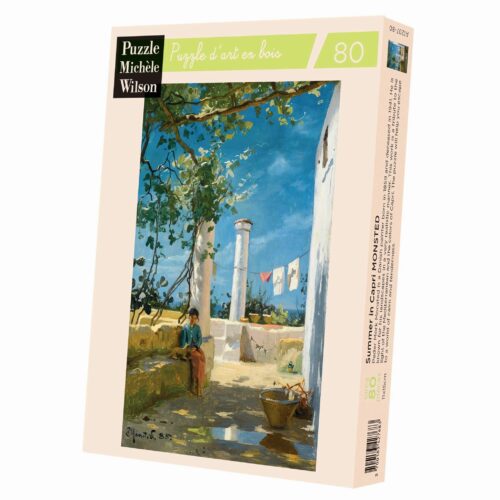 Puzzle d'art en bois 80 pièces : Eté à Capri - Monsted