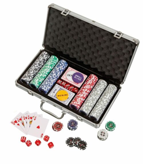 Mallette de Poker 300 jetons 11.5 gr. avec Valeurs