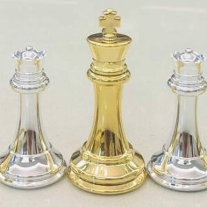 Pièces d'échecs  Staunton Gold/Silver
