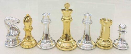 Pièces d&#039;échecs  Staunton Gold/Silver