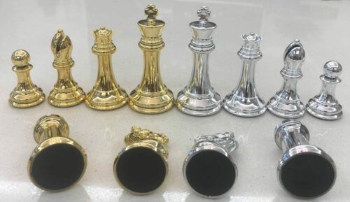 Pièces d&#039;échecs  Staunton Gold/Silver