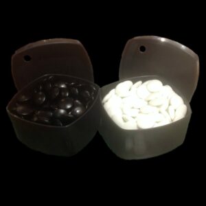Pierres en pâte de  verre 20.5 x 8 mm