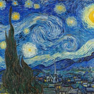 Puzzle 500 pièces : La nuit étoilée - Van Gogh