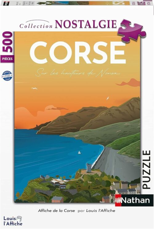 Puzzle 500 pièces : Vue de la Corse