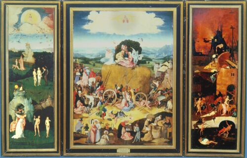 Puzzle 1000 pièces : Le Chariot de Foin Triptyque - Bosch