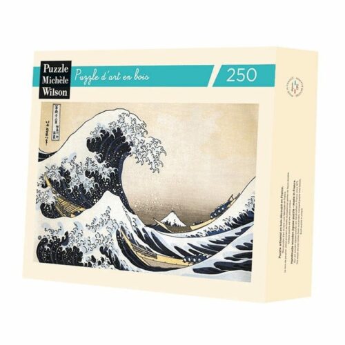 Puzzle d'art en bois 250 pièces : La vague - Hokusai