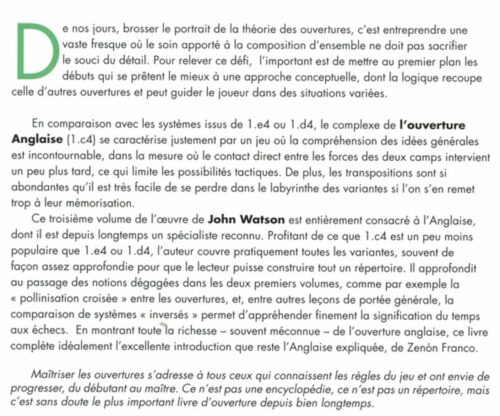 WATSON - Maîtriser les ouvertures, vol.3