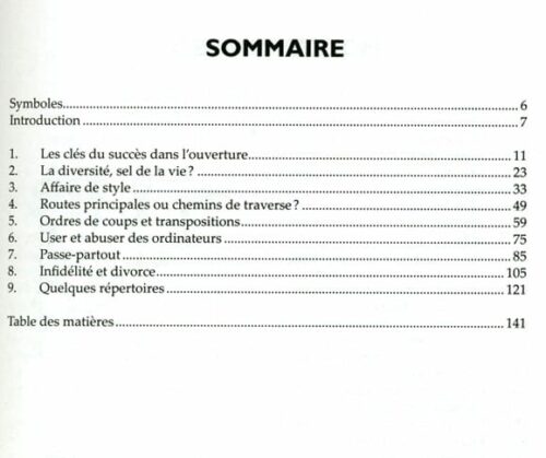 GIDDINS - Comment construire son répertoire d&#039;ouvertures