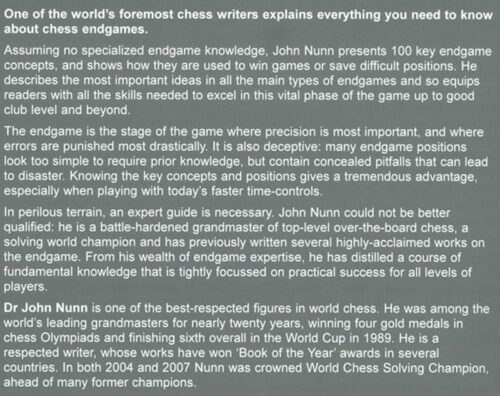 NUNN - Understanding chess endgames