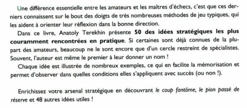 TEREKHIN - 50 Idées Stratégiques pour Gagner aux Echecs