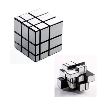 Cube Mirror Argenté