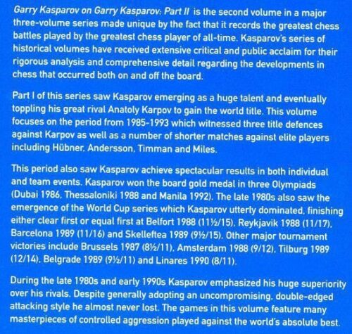 KASPAROV - Garry Kasparov Part II: 1985-1993