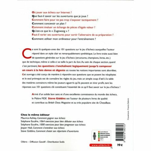 GIDDINS - 101 Questions clés sur les échecs